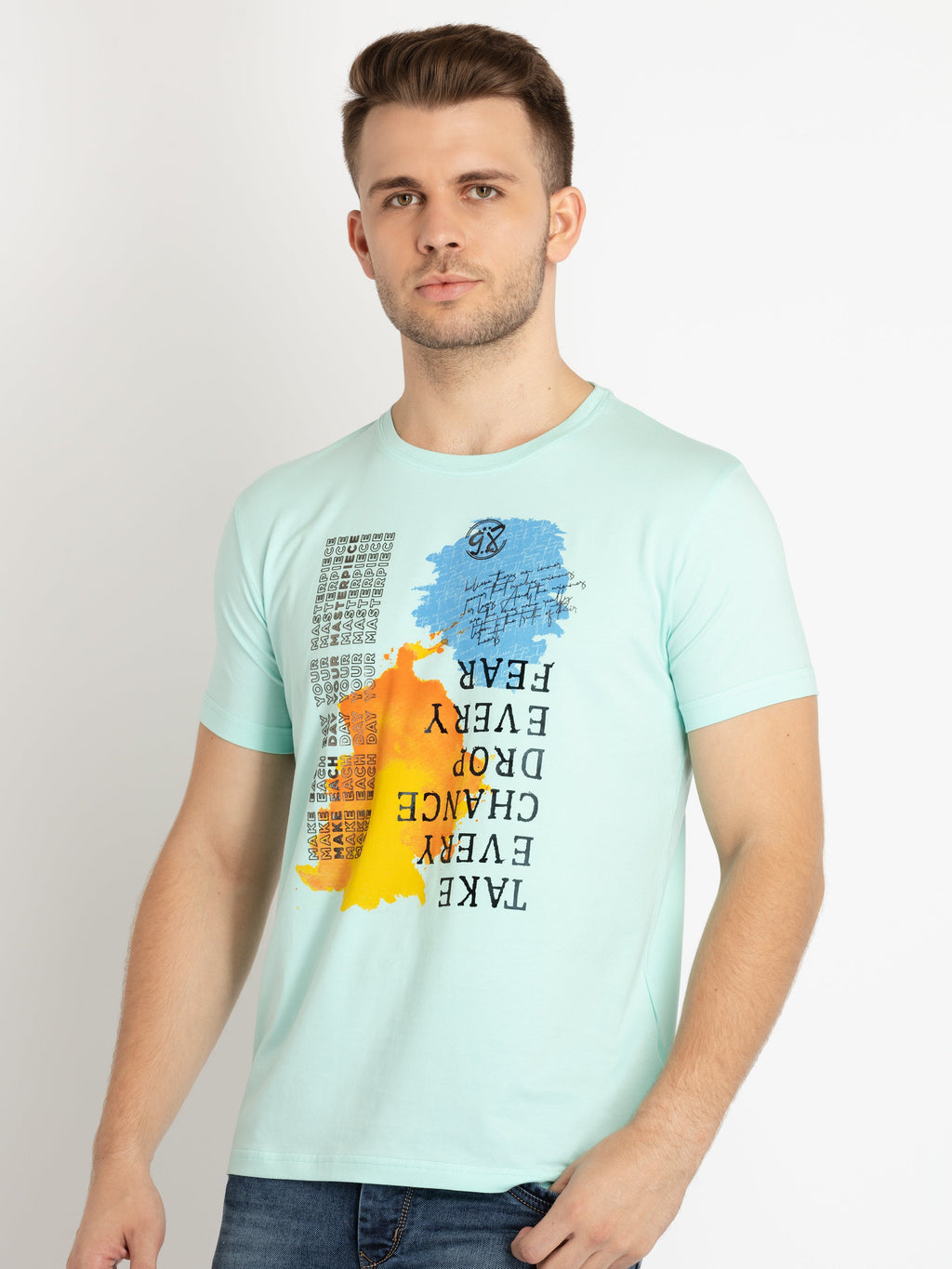 Mens Printed Round Neck T-shirts