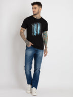 Mens Printed Round Neck T-shirt