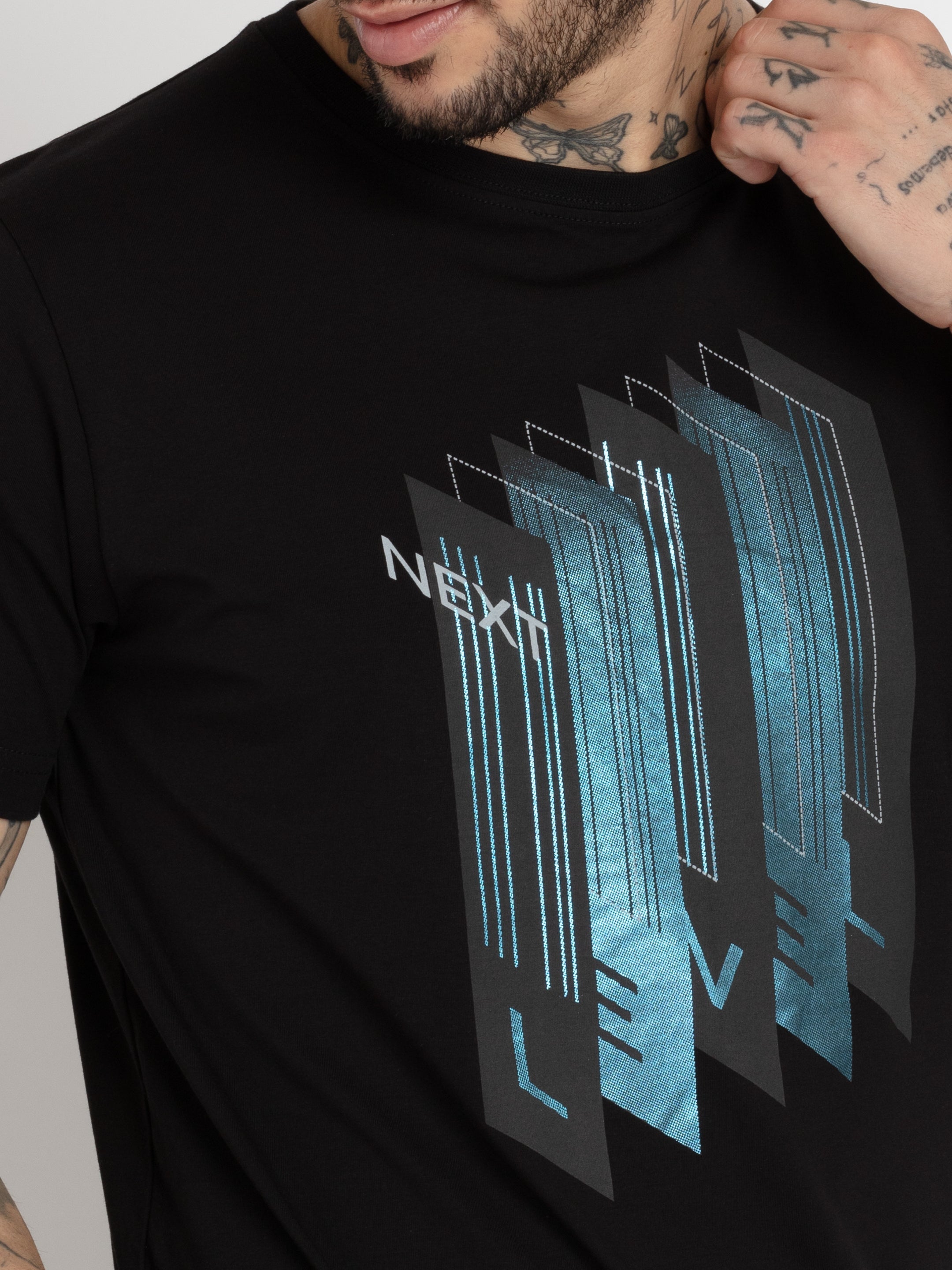Mens Printed Round Neck T-shirt