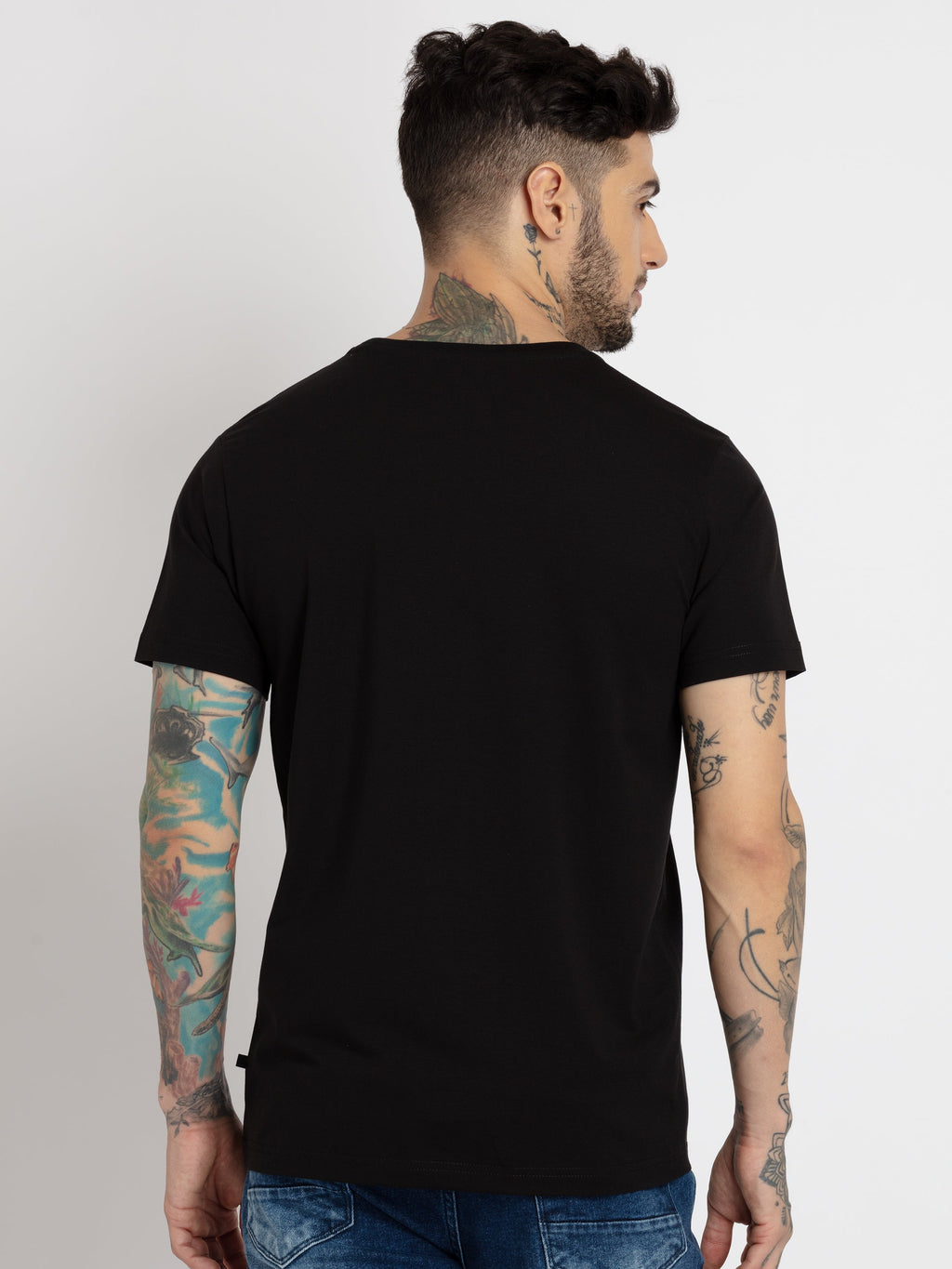 Mens Printed Round Neck T-shirt