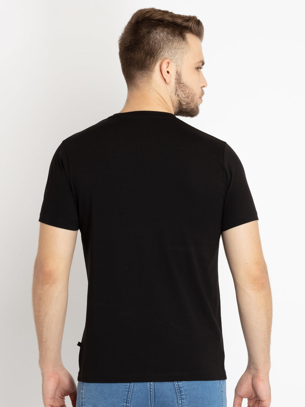 Mens Printed Round Neck T-shirt