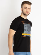 Mens Printed Round Neck T-shirt