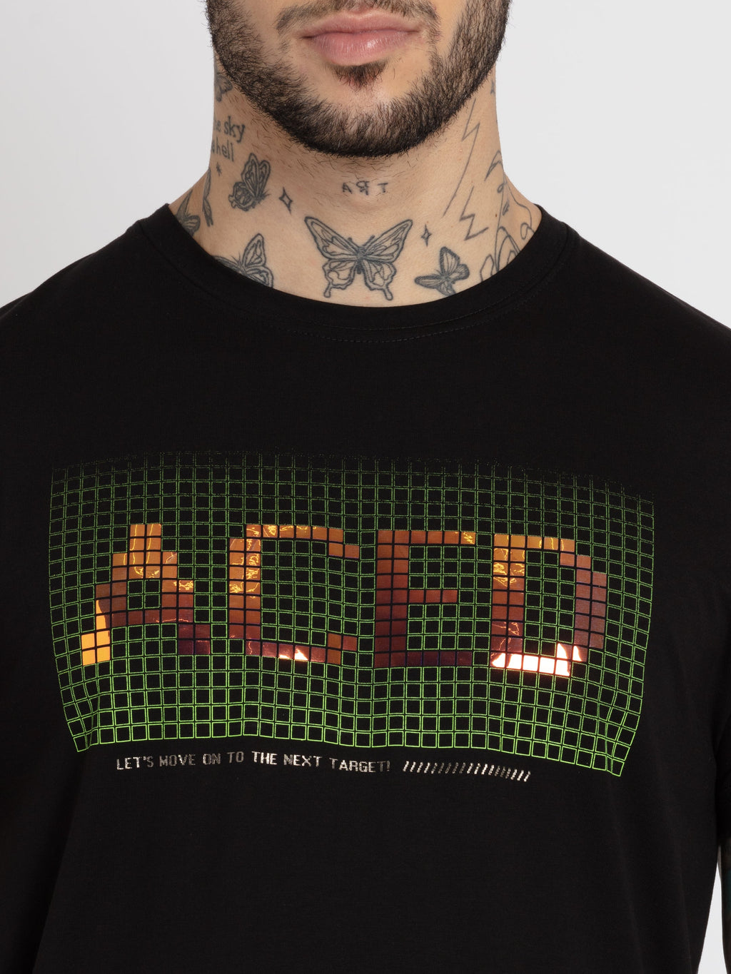 Mens Printed Round Neck T-shirt