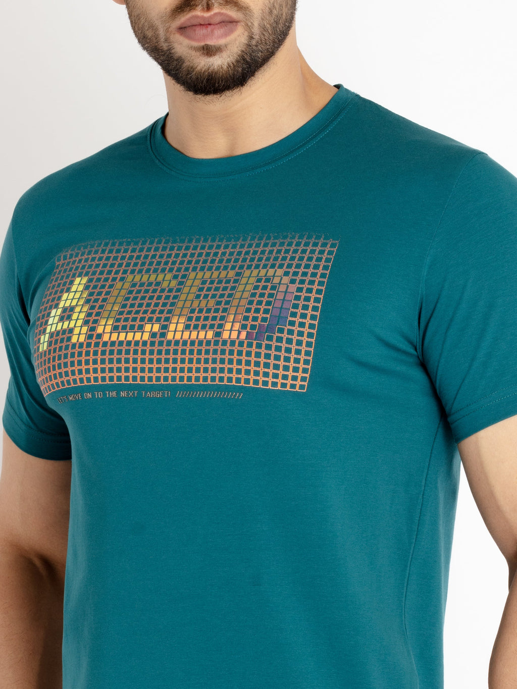 Mens Printed Round Neck T-shirt