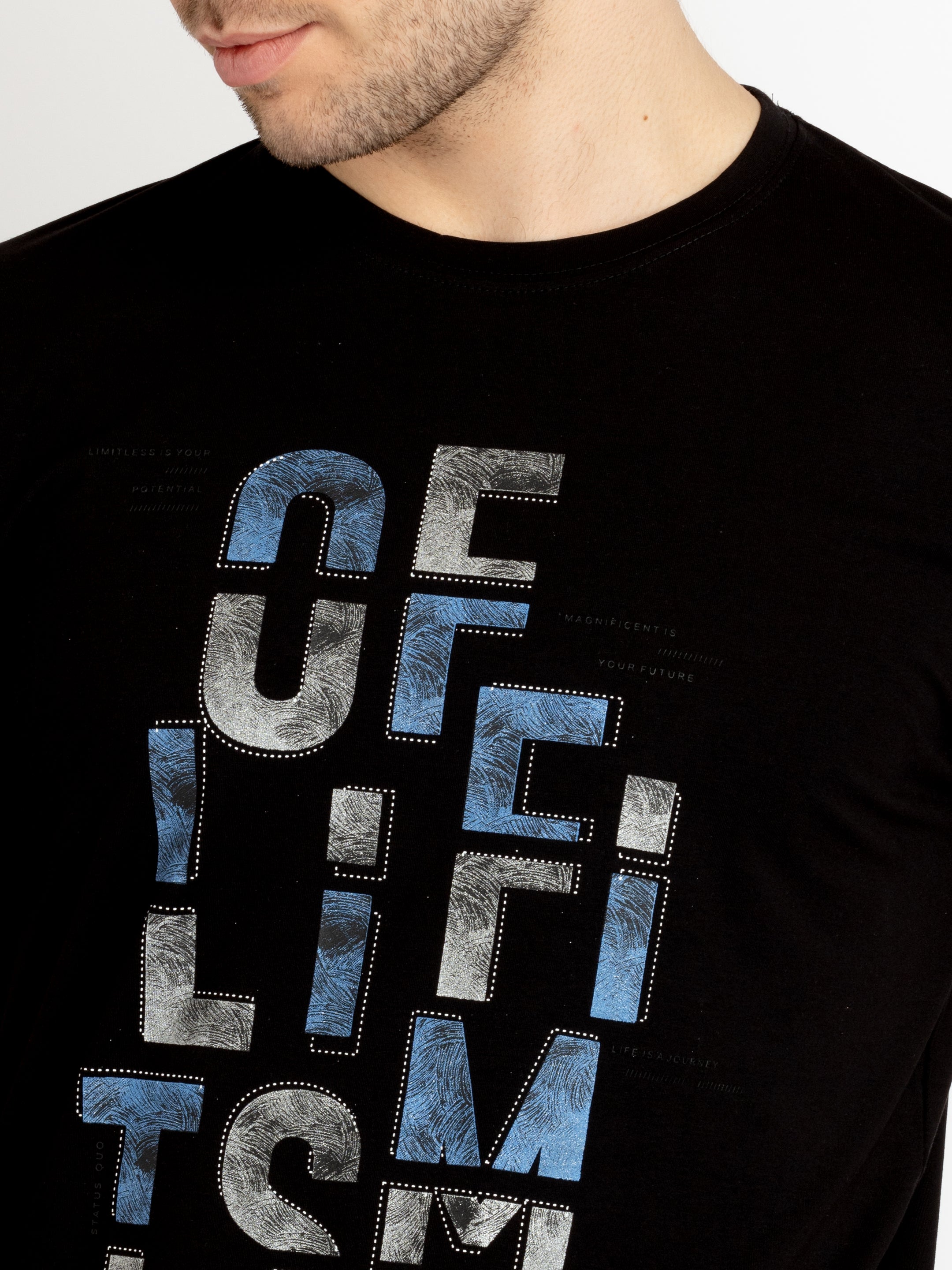 Mens Printed Round Neck T-shirts