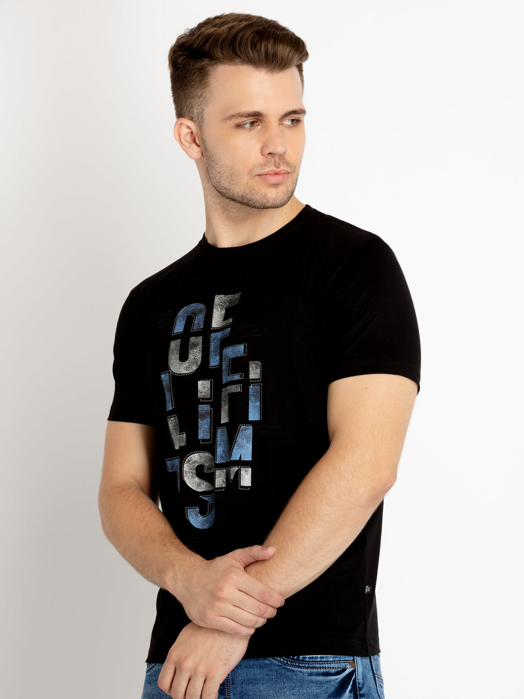 Mens Printed Round Neck T-shirts