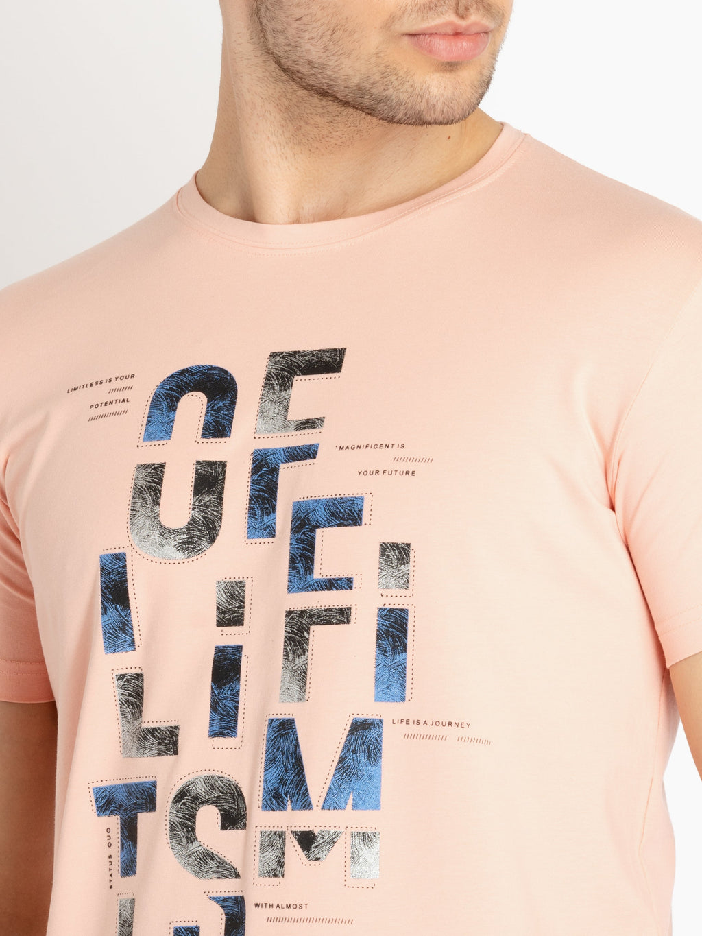 Mens Printed Round Neck T-shirts