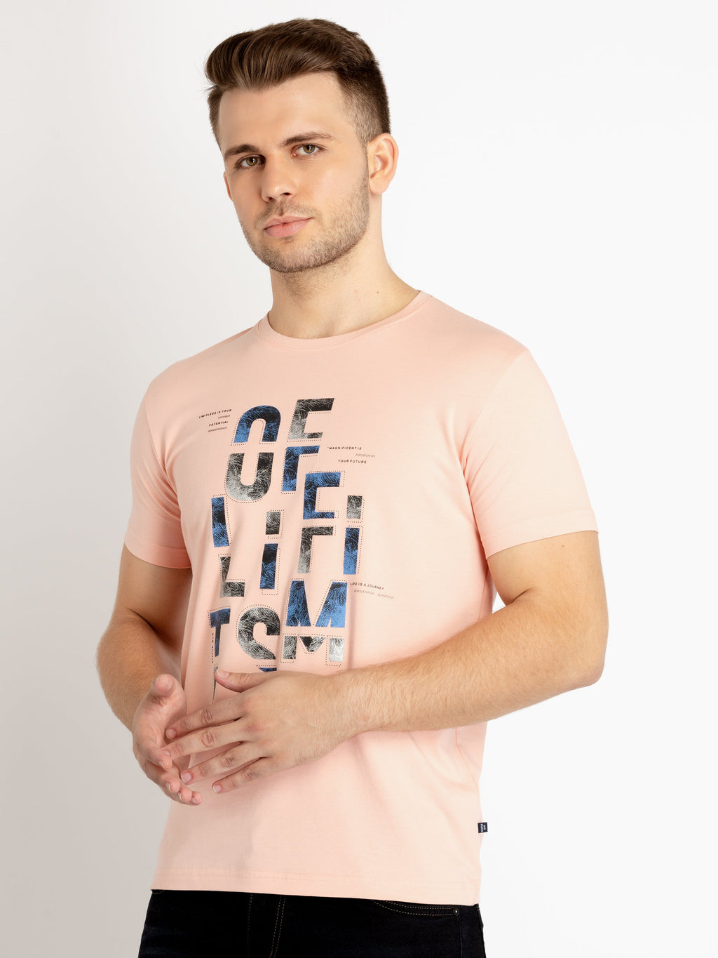 Mens Printed Round Neck T-shirts
