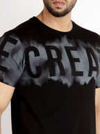 Mens Printed Round Neck T-shirt