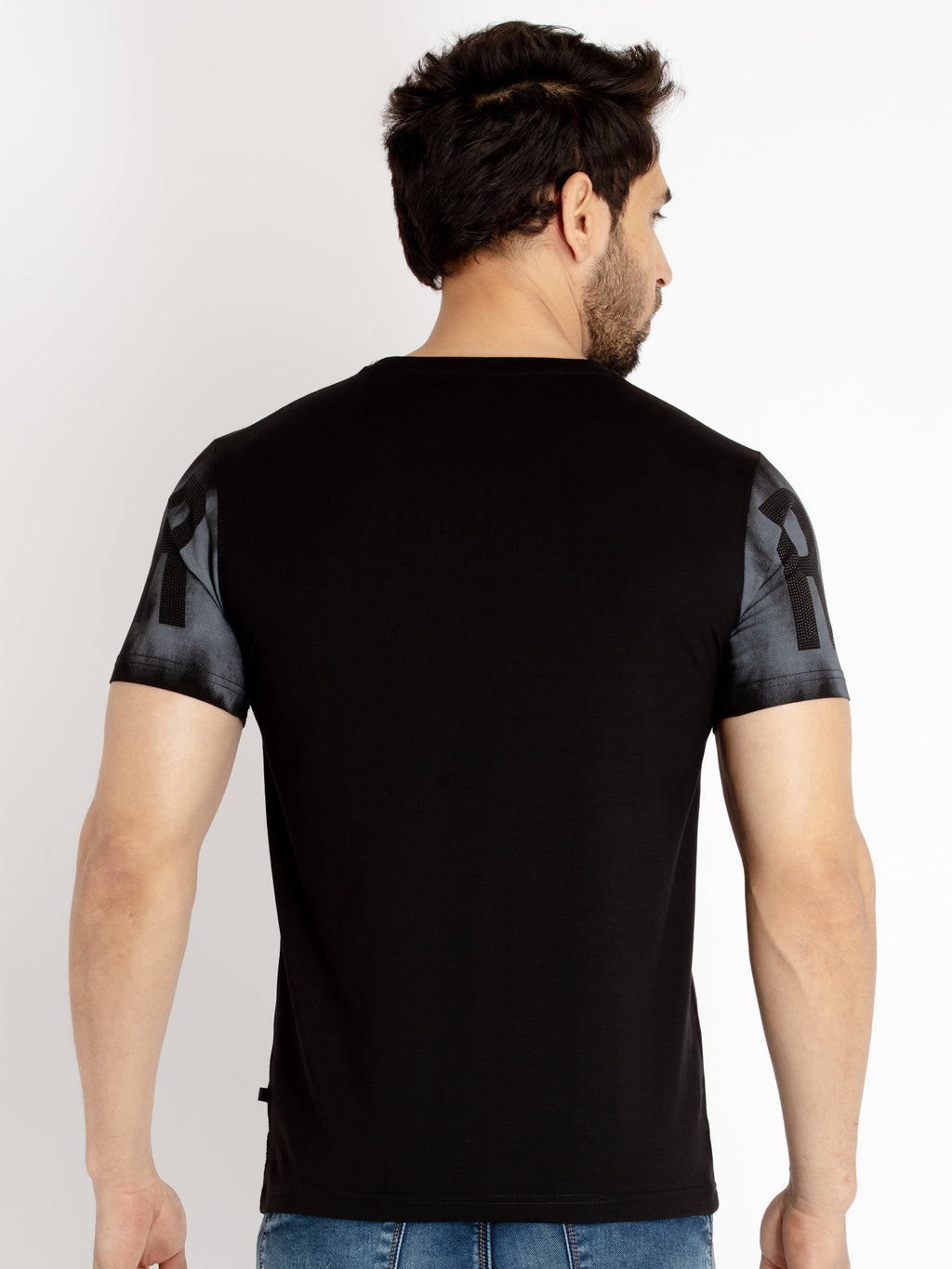 Mens Printed Round Neck T-shirt