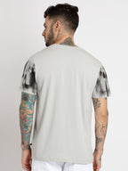 Mens Printed Round Neck T-shirt