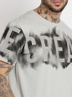 Mens Printed Round Neck T-shirt