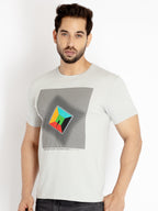 Mens Printed Round Neck T-shirt