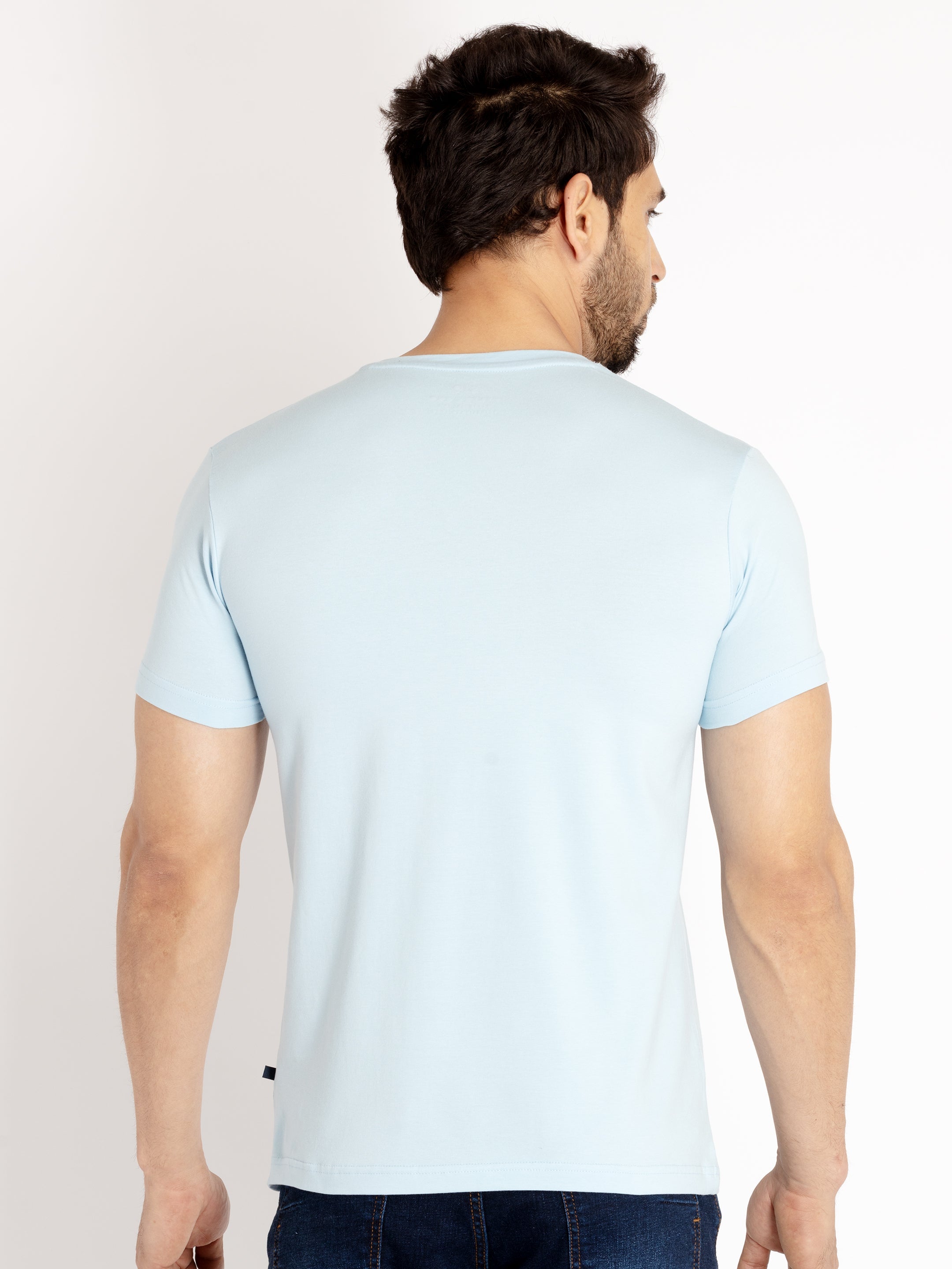 Mens Printed Round Neck T-shirt