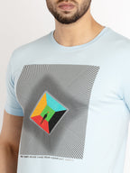 Mens Printed Round Neck T-shirt