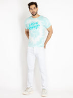 Mens Tie Dye Round Neck T-shirt