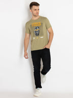 Mens Printed Round Neck T-shirts