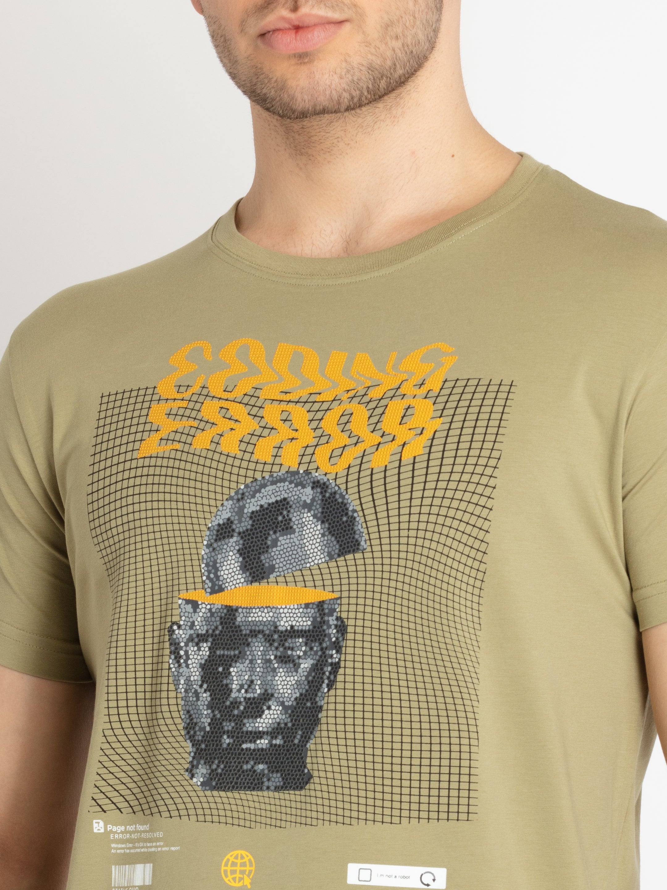 Mens Printed Round Neck T-shirts