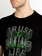 Mens Printed Round Neck T-shirts