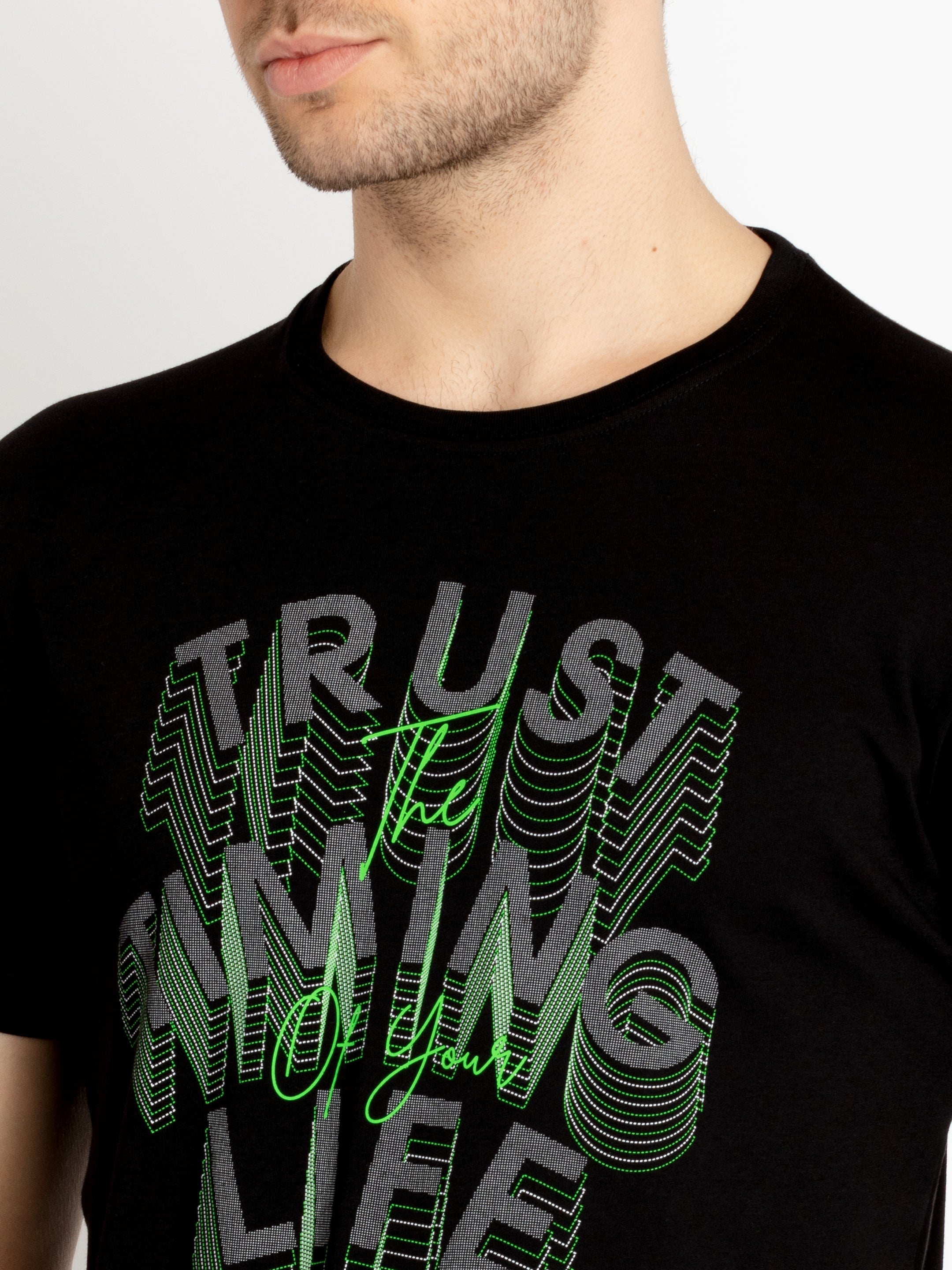 Mens Printed Round Neck T-shirts