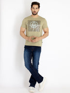 Mens Printed Round Neck T-shirt