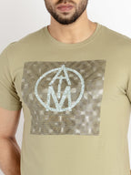 Mens Printed Round Neck T-shirt
