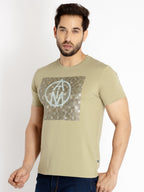 Mens Printed Round Neck T-shirt