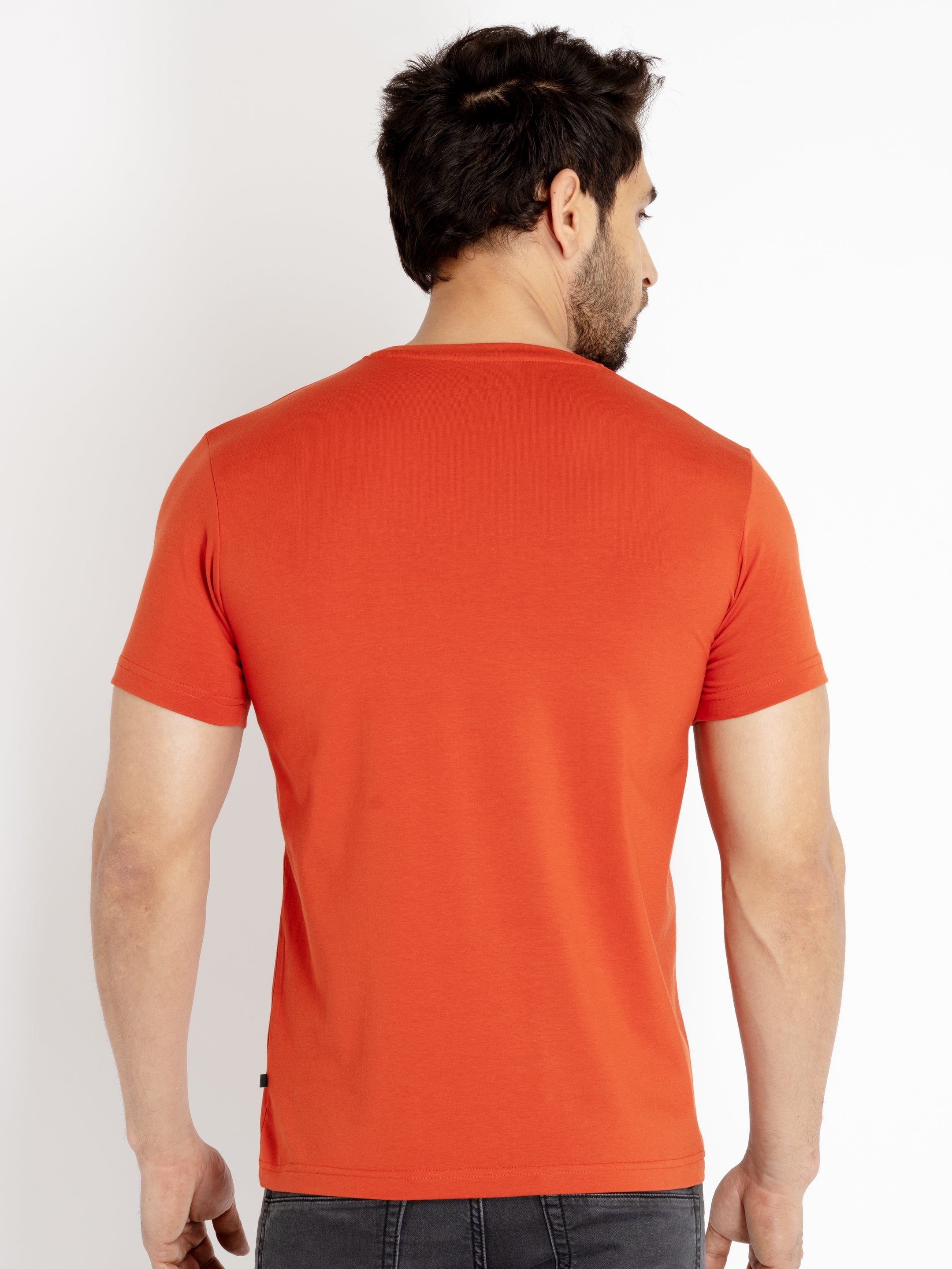 Mens Printed Round Neck T-shirt