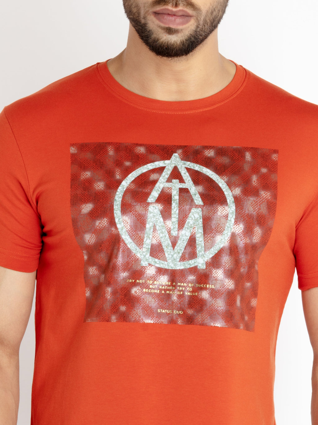 Mens Printed Round Neck T-shirt