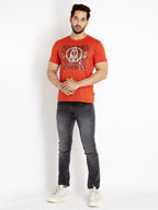Mens Printed Round Neck T-shirt