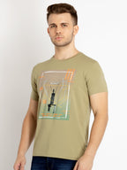 Mens Printed Round Neck T-shirts