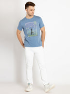 Mens Printed Round Neck T-shirts