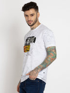 Mens All Over Printed Round Neck T-shirt