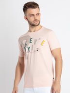 Mens Printed Round Neck T-Shirt