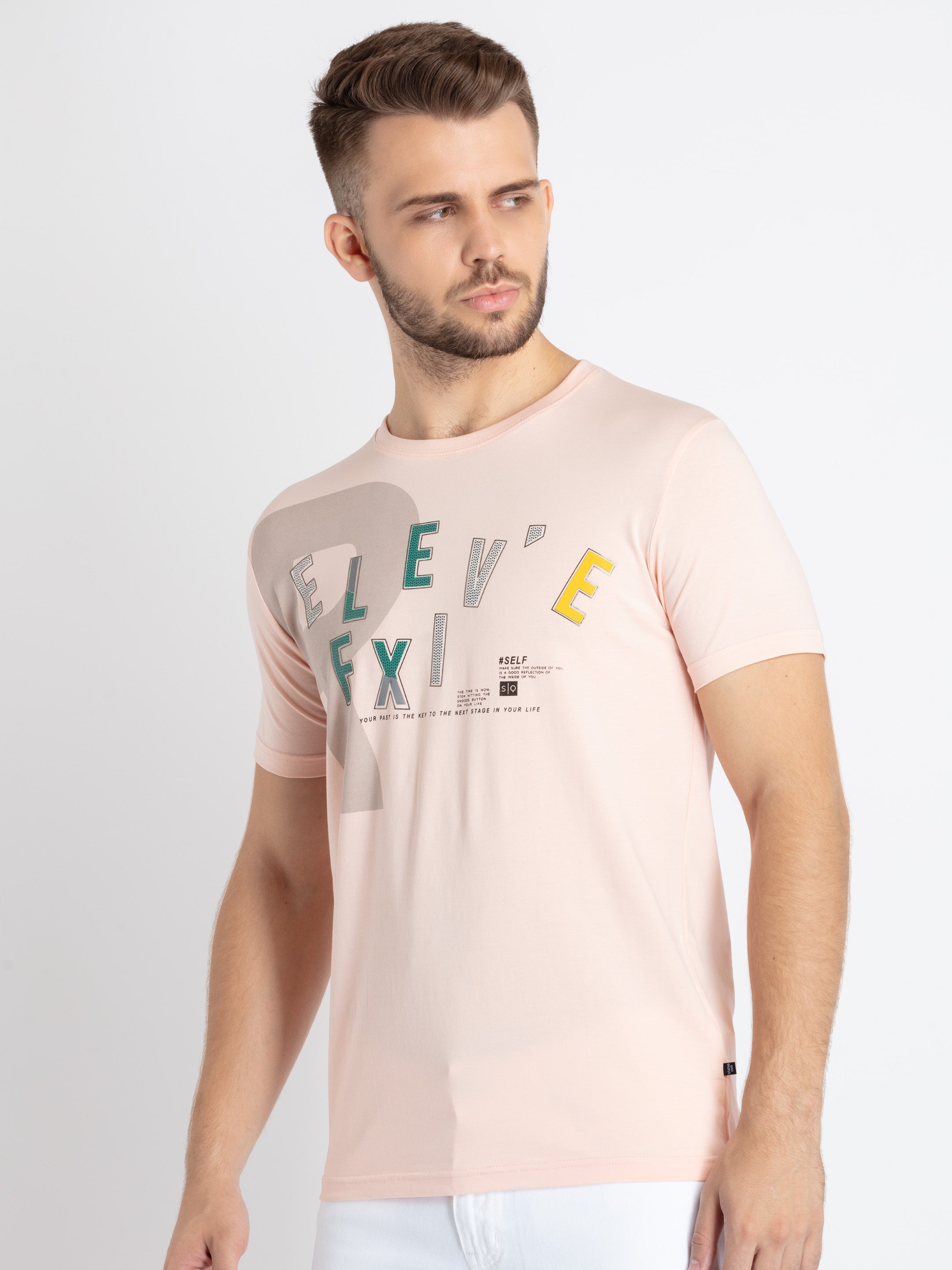 Mens Printed Round Neck T-Shirt