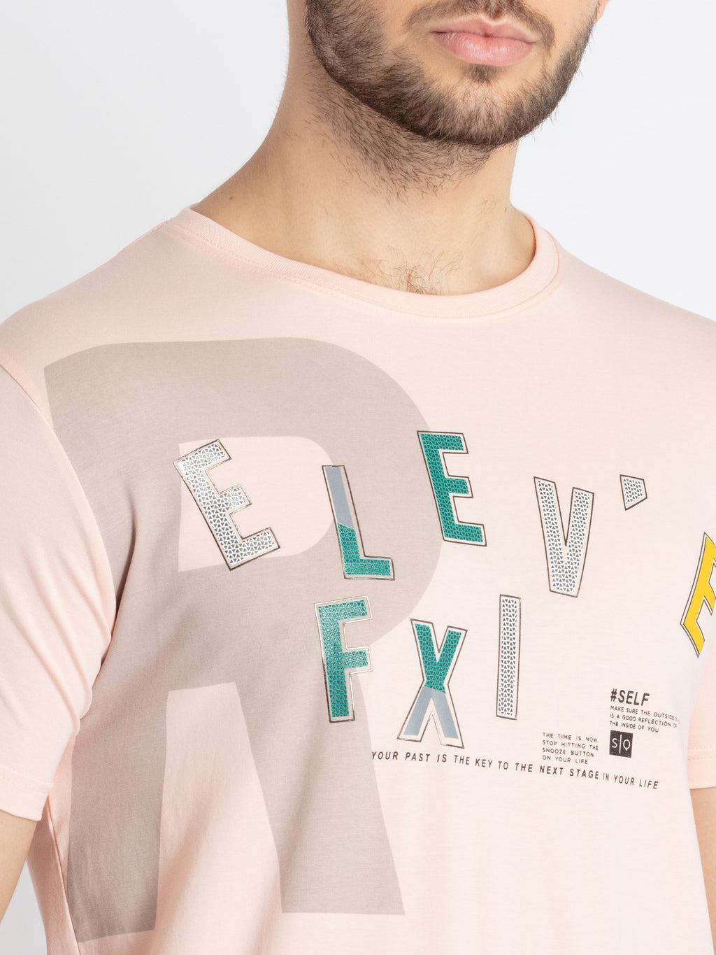 Mens Printed Round Neck T-Shirt