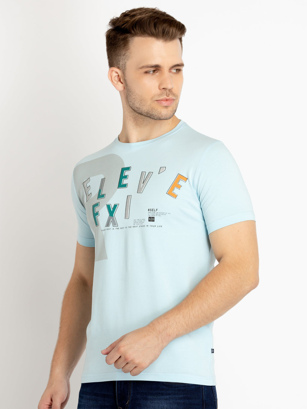 Mens Printed Round Neck T-shirts