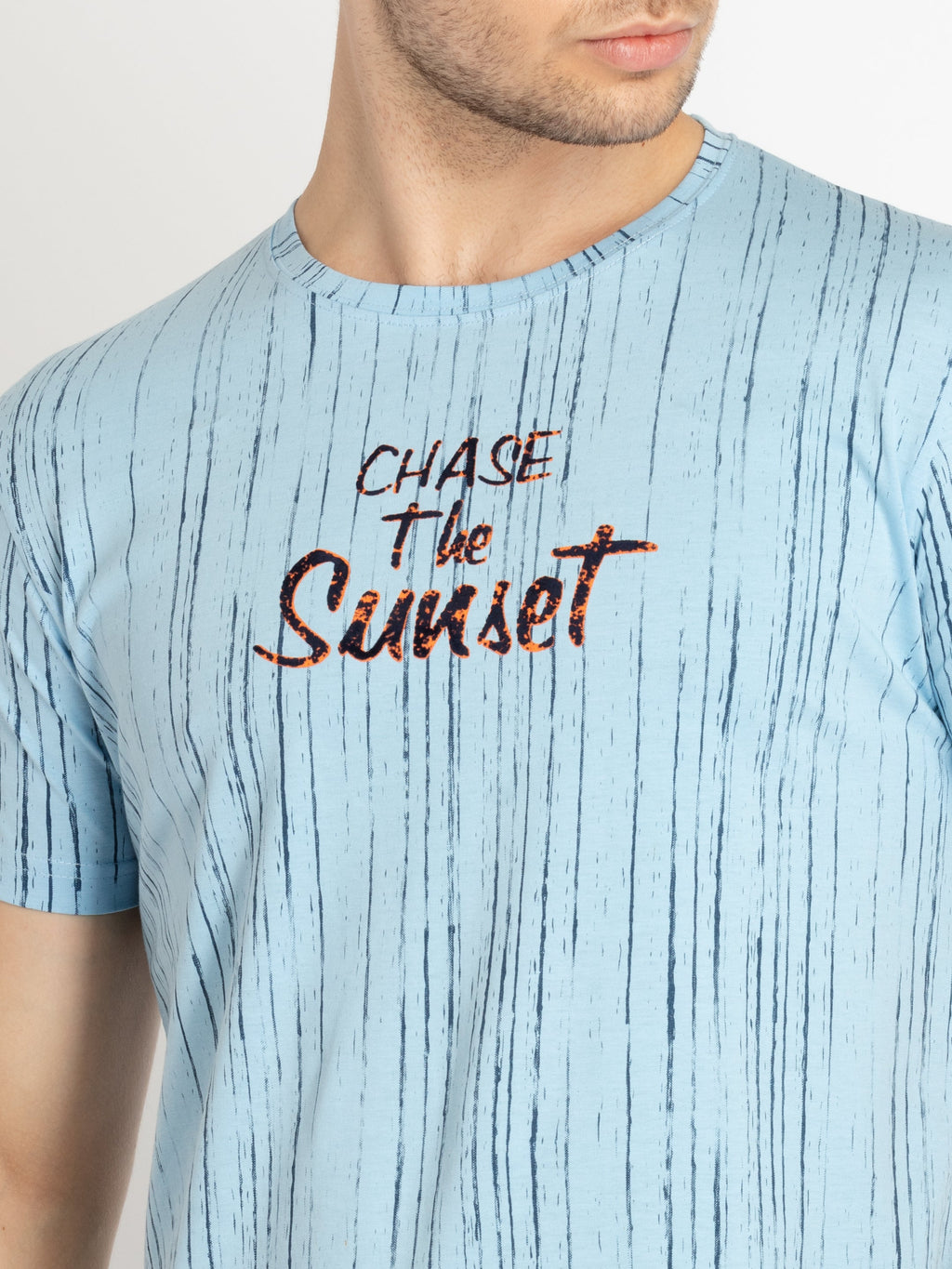 Mens Printed Round Neck T-shirts