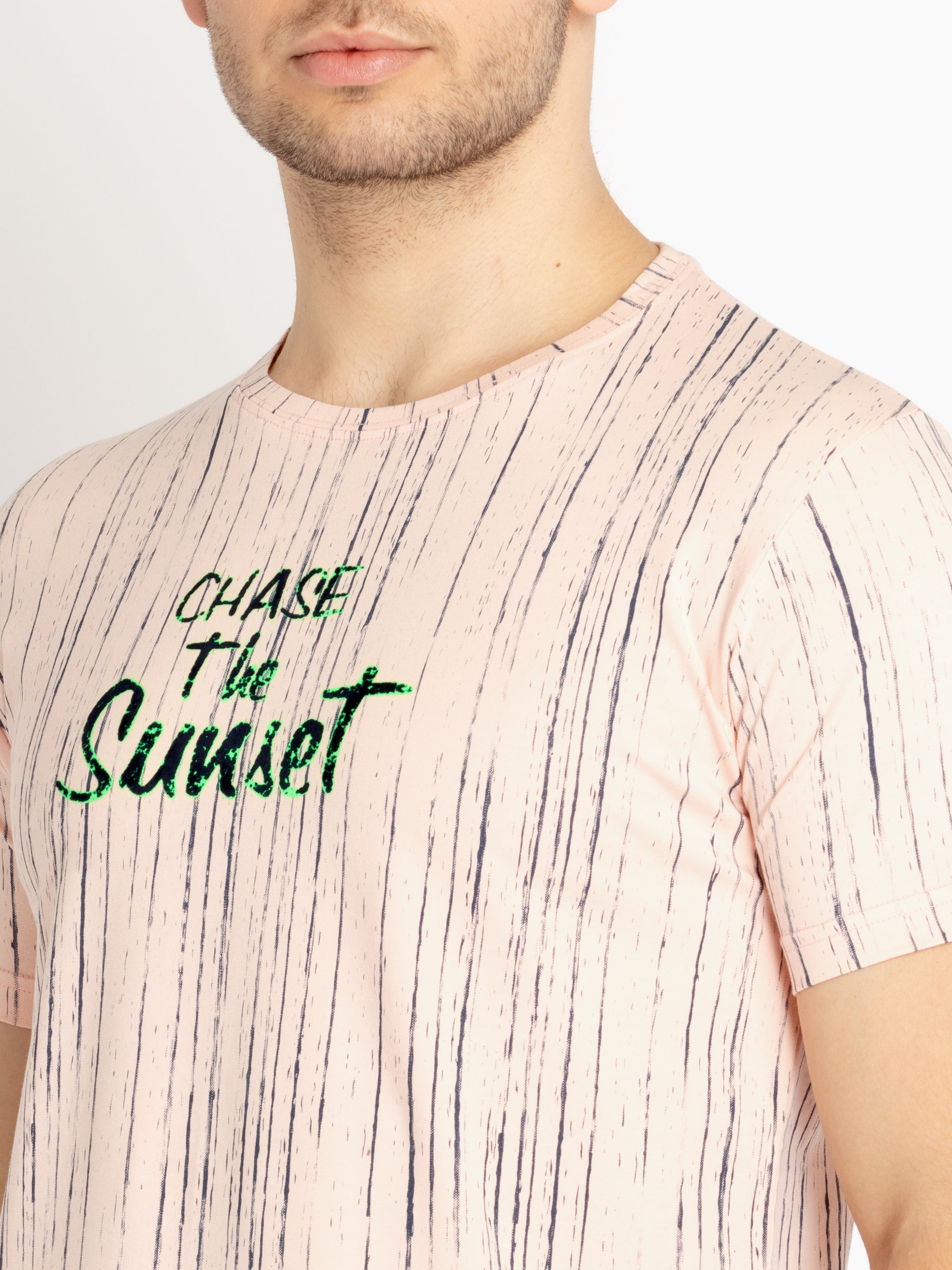 Mens Printed Round Neck T-shirts