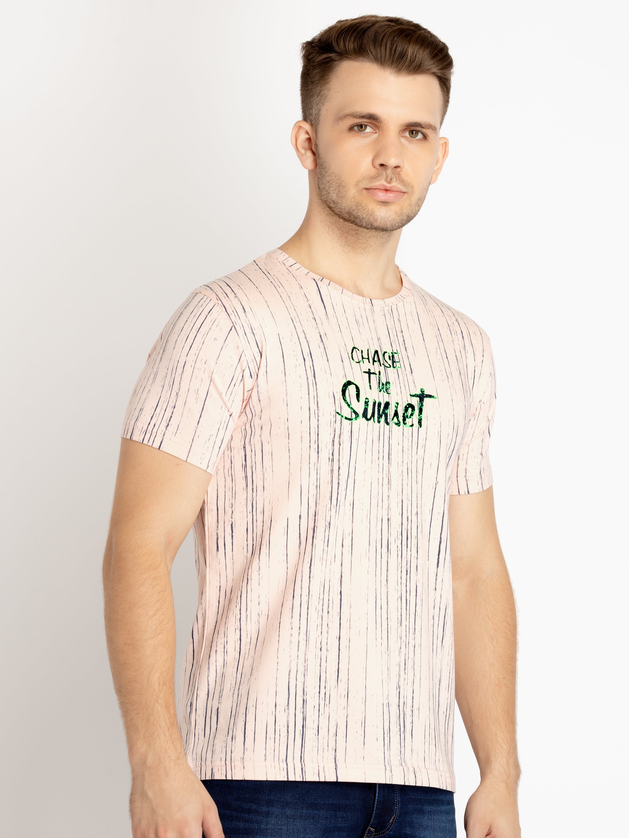 Mens Printed Round Neck T-shirts Secondary image