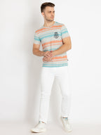 Mens Printed Round Neck T-shirts