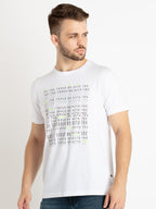 Mens Printed Round Neck T-Shirt