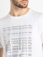 Mens Printed Round Neck T-Shirt
