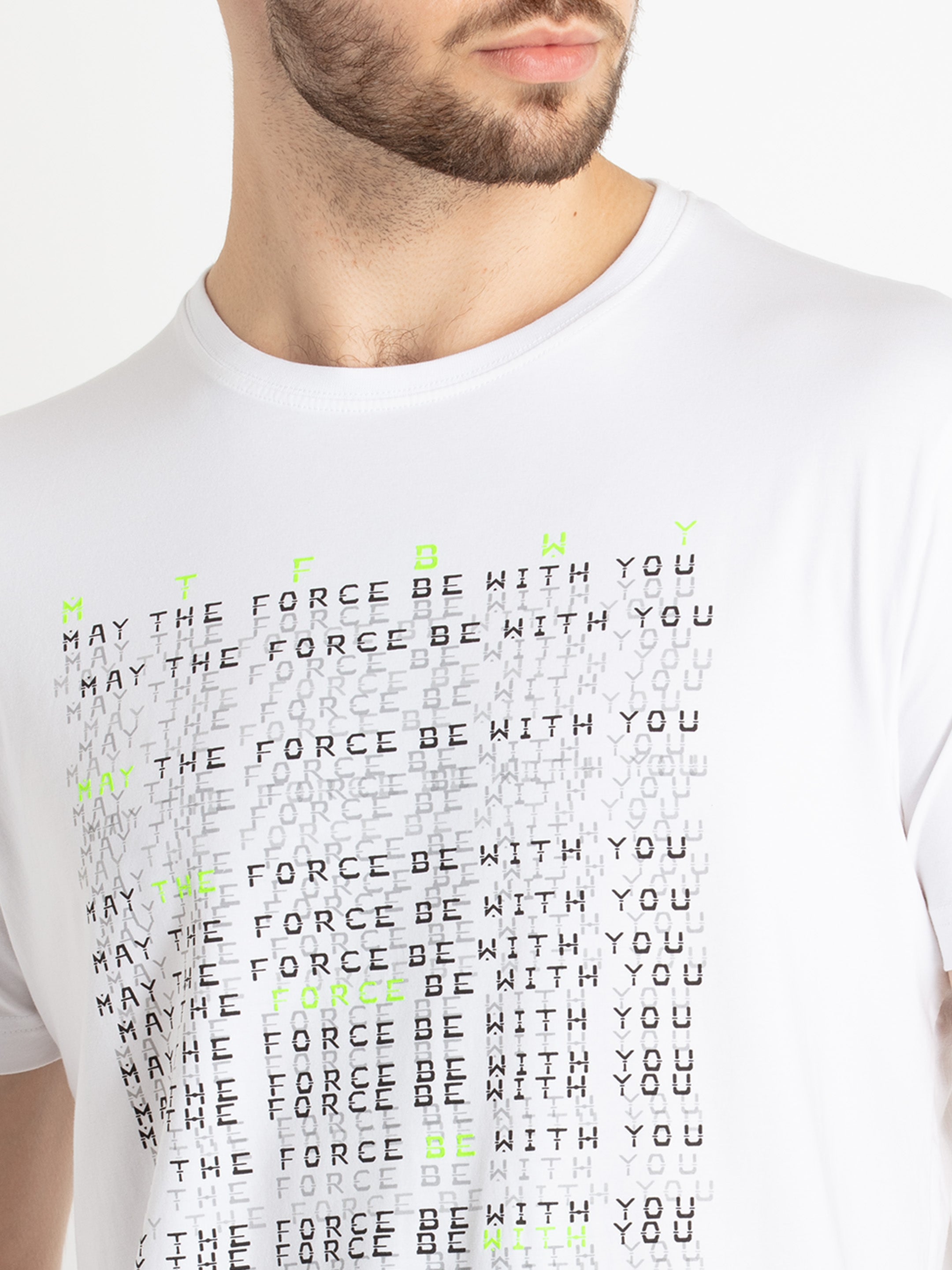 Mens Printed Round Neck T-Shirt