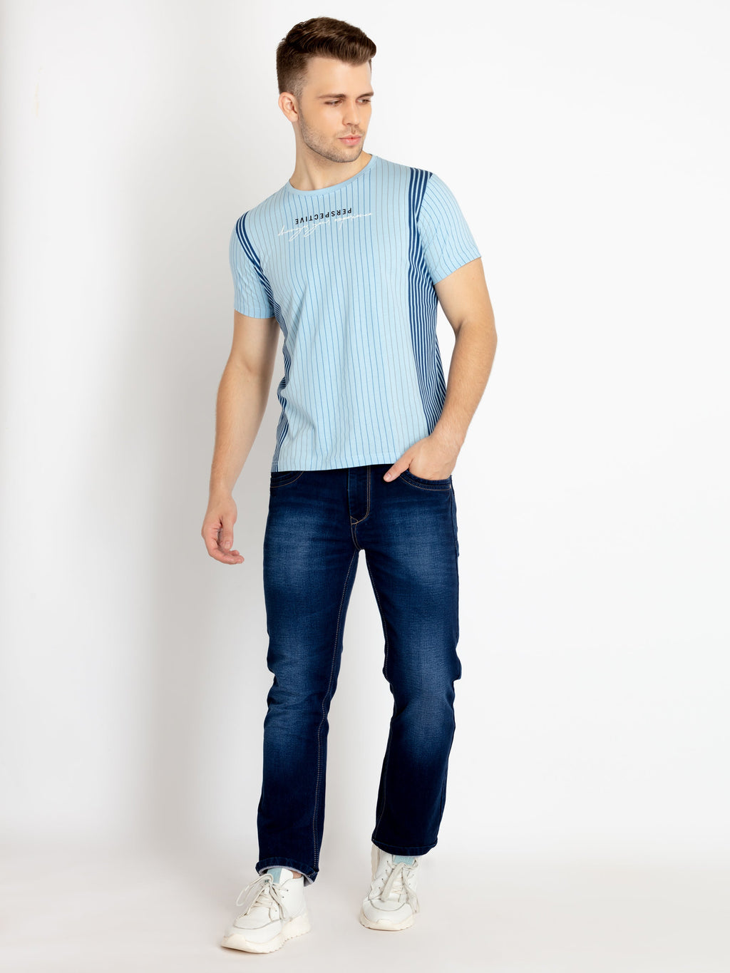 Mens Printed Round Neck T-shirts