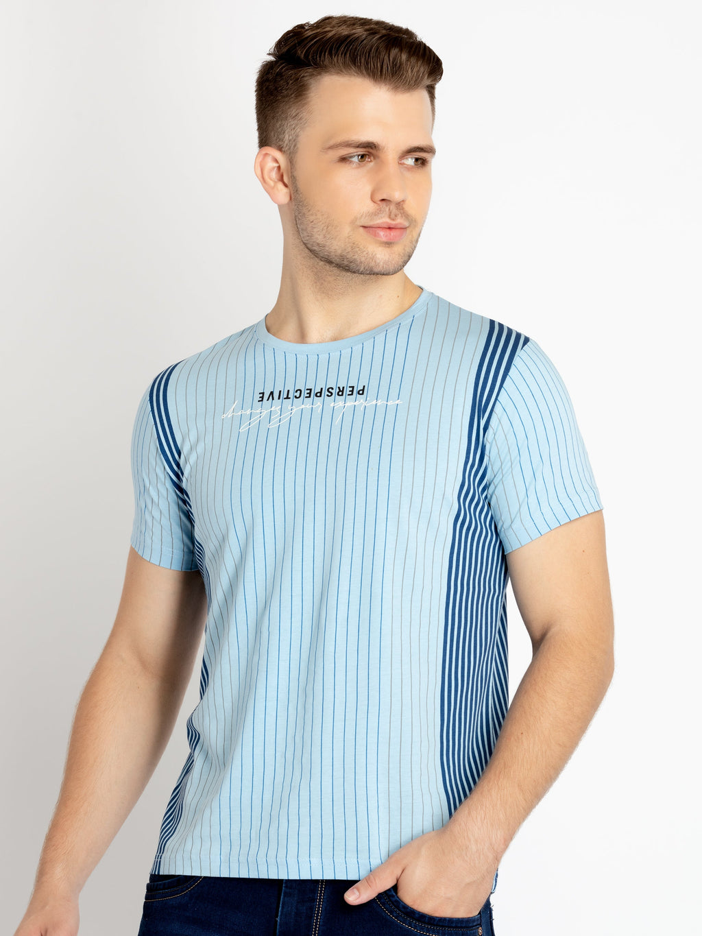 Mens Printed Round Neck T-shirts