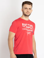 Mens Printed Round Neck T-shirt