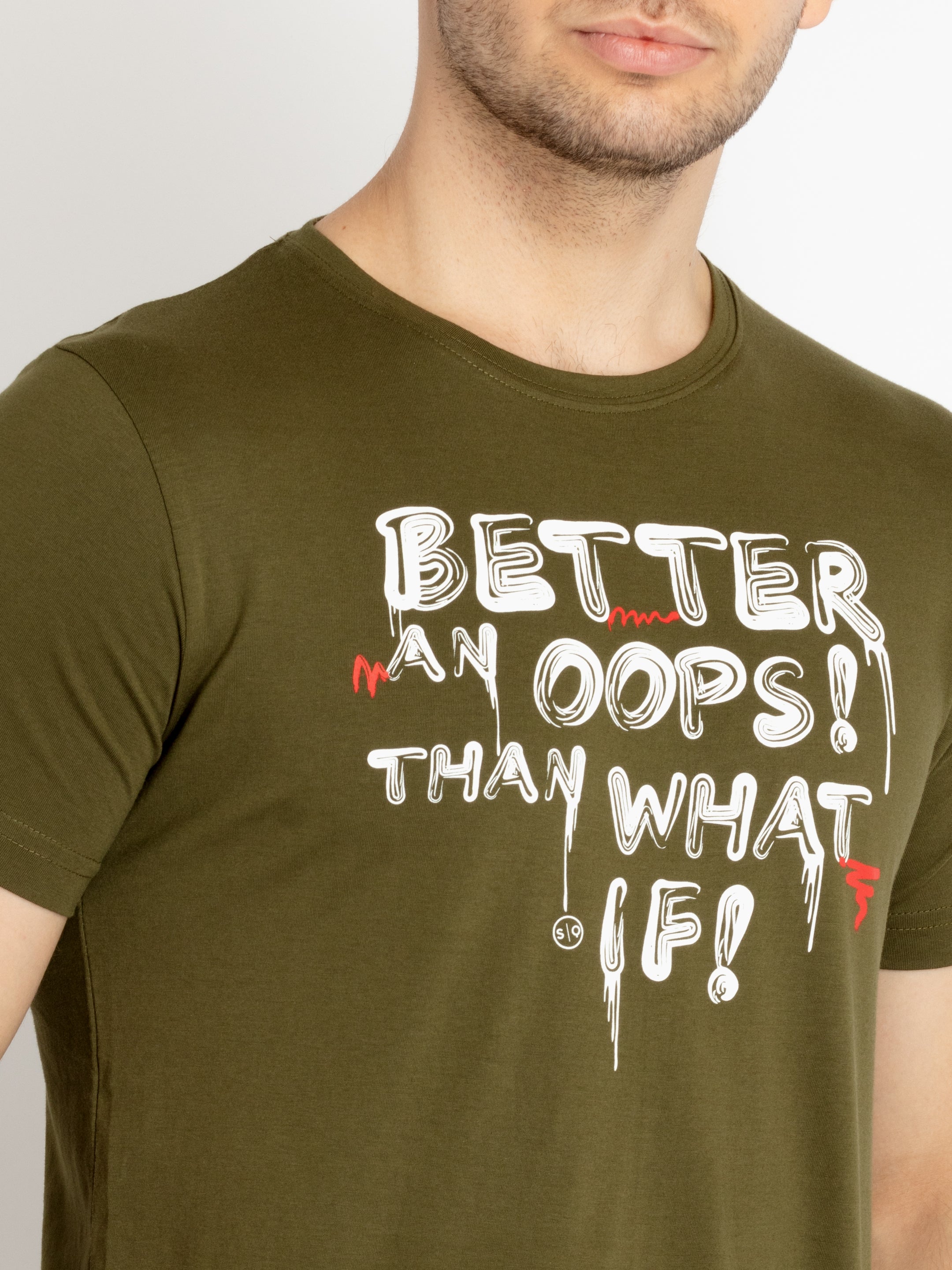 Mens Printed Round Neck T-shirts