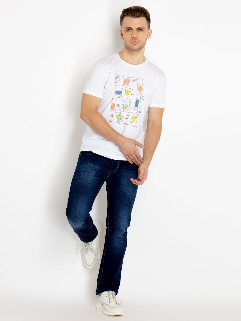 Mens Printed Round Neck T-shirts