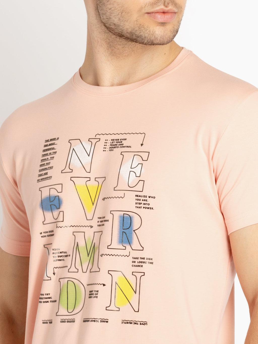 Mens Printed Round Neck T-shirts